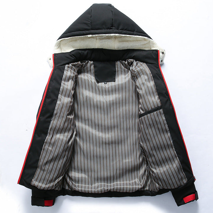 Men's Quilted Hooded Jacket