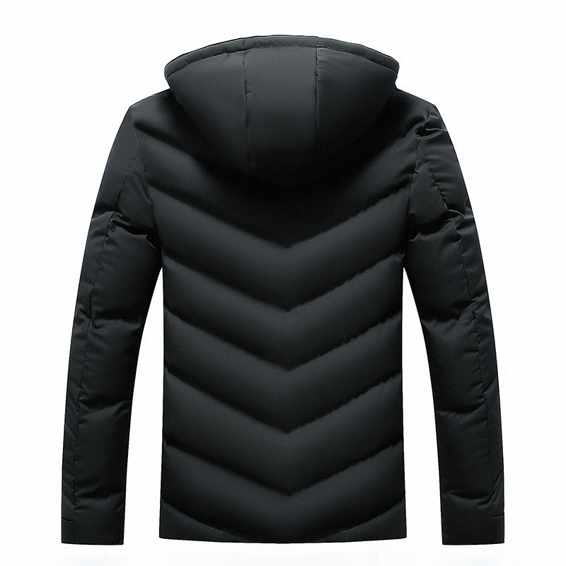 Men's Quilted Hooded Jacket