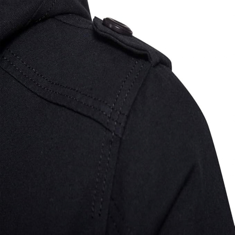 Men's Hooded Zip-Up Lined Canvas Jacket