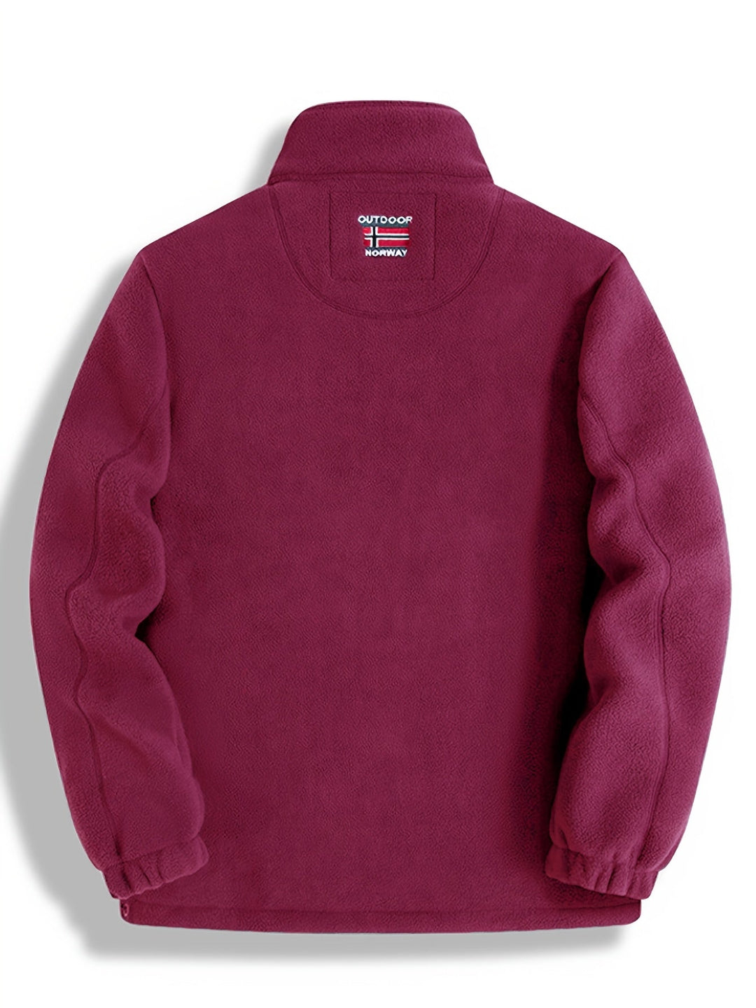 Lightweight and Warm Men's Fleece Jacket with High Collar