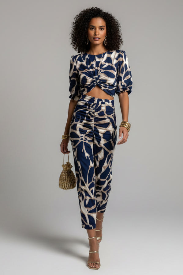 Women's Flowing Midi Elegant Dress - Effortless Summer Style