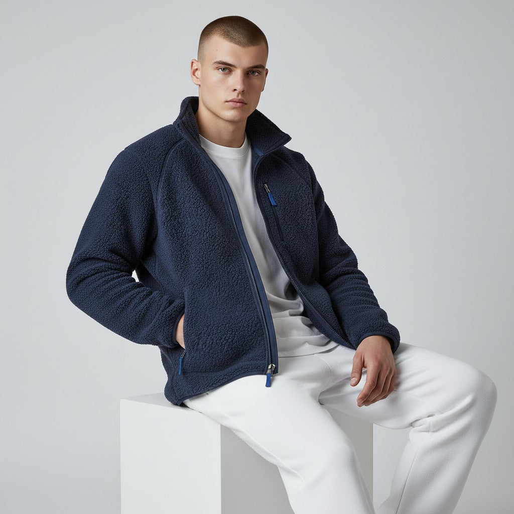 LAURENT MONACO | SHERPA FLEECE JACKET FOR MEN