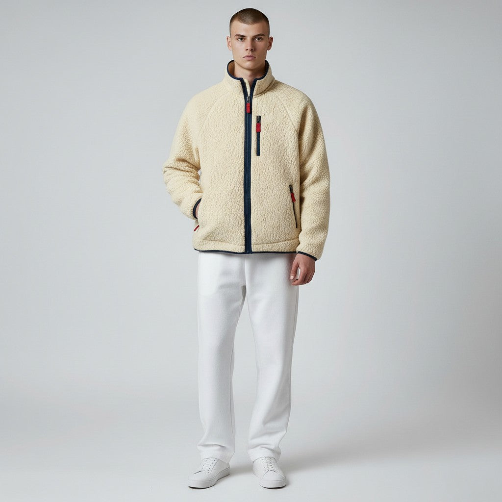 LAURENT MONACO | SHERPA FLEECE JACKET FOR MEN