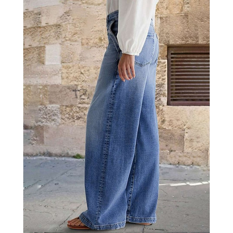 Rosemary Relaxed Wide-Leg Jeans, view 2 - Elena Harper