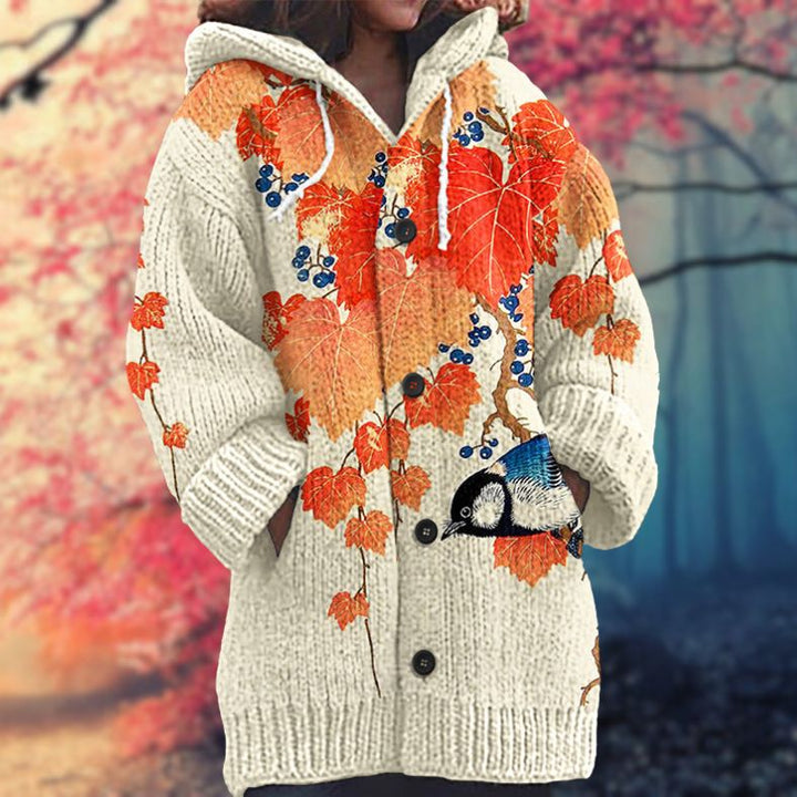 Warm Button-Up Hoodie, view 10 - Elena Harper