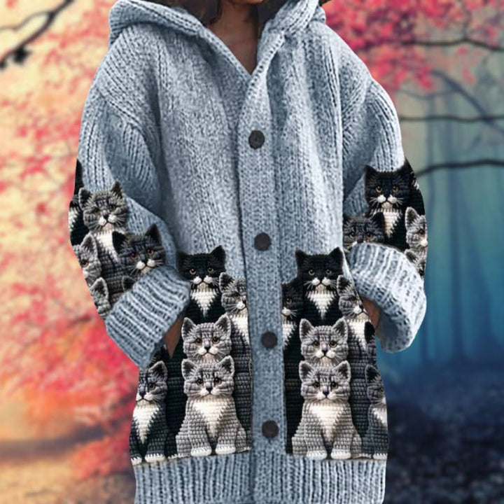 Warm Button-Up Hoodie, view 2 - Elena Harper
