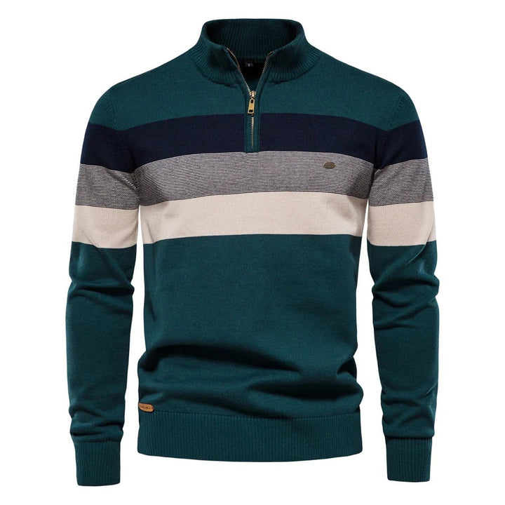 Adrien - Elegant Refined Half-Zip Sweater for Men
