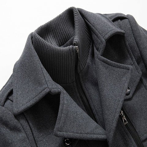 Warm Winter Coat for Men with Removable Inner Vest