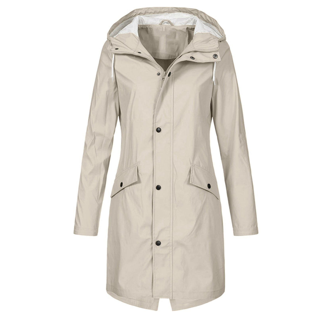 Water-Repellent Jacket with Zipper for Women