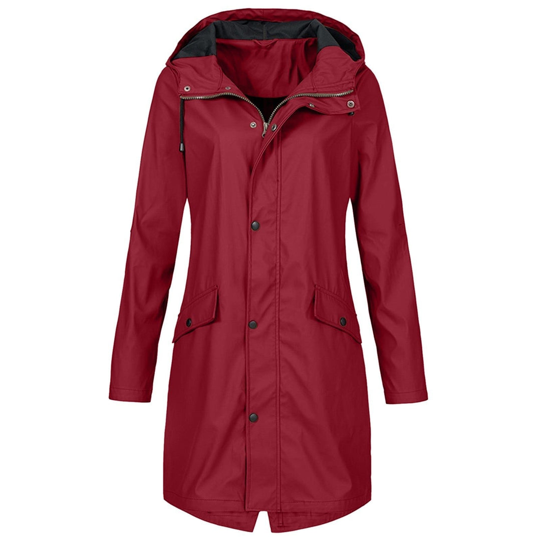 Water-Repellent Jacket with Zipper for Women