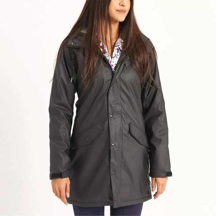 Water-Repellent Jacket with Zipper for Women