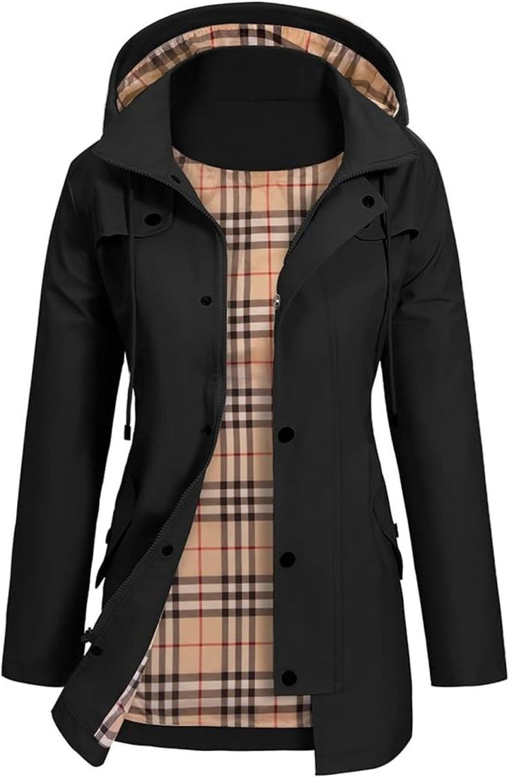 Waterproof Rain Jacket with Hood for Women
