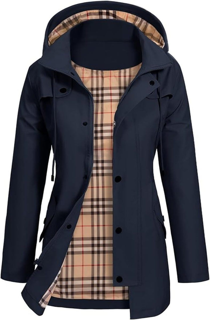 Waterproof Rain Jacket with Hood for Women