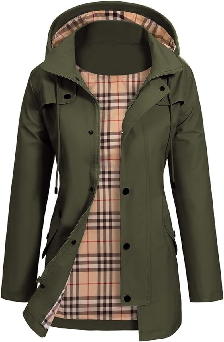 Waterproof Rain Jacket with Hood for Women
