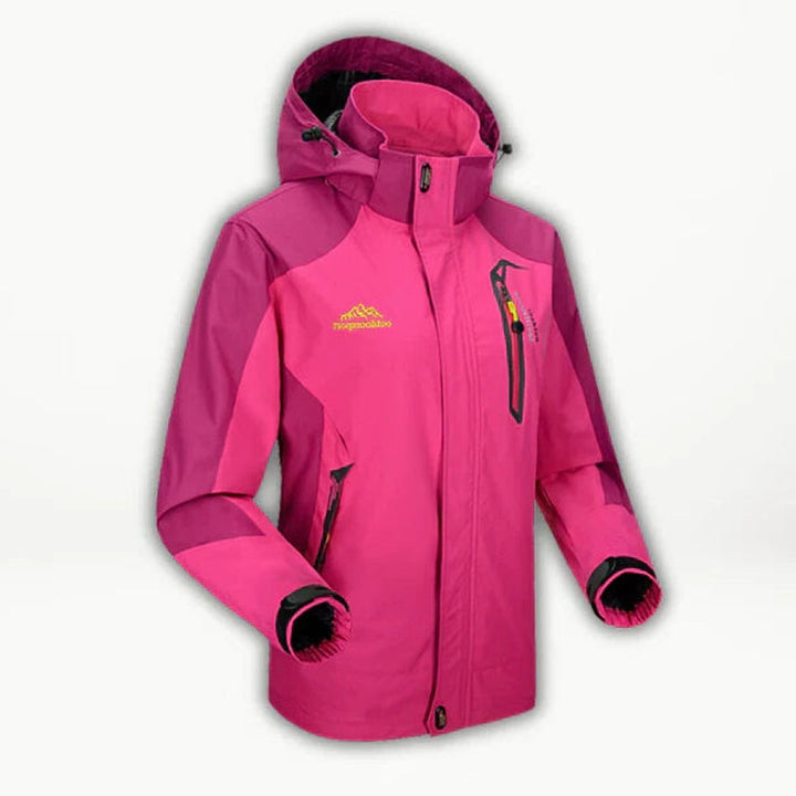 Waterproof Hiking Jacket with Hood for Women