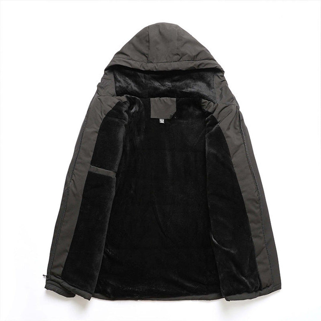 Waterproof Winter Jacket with Hood for Men