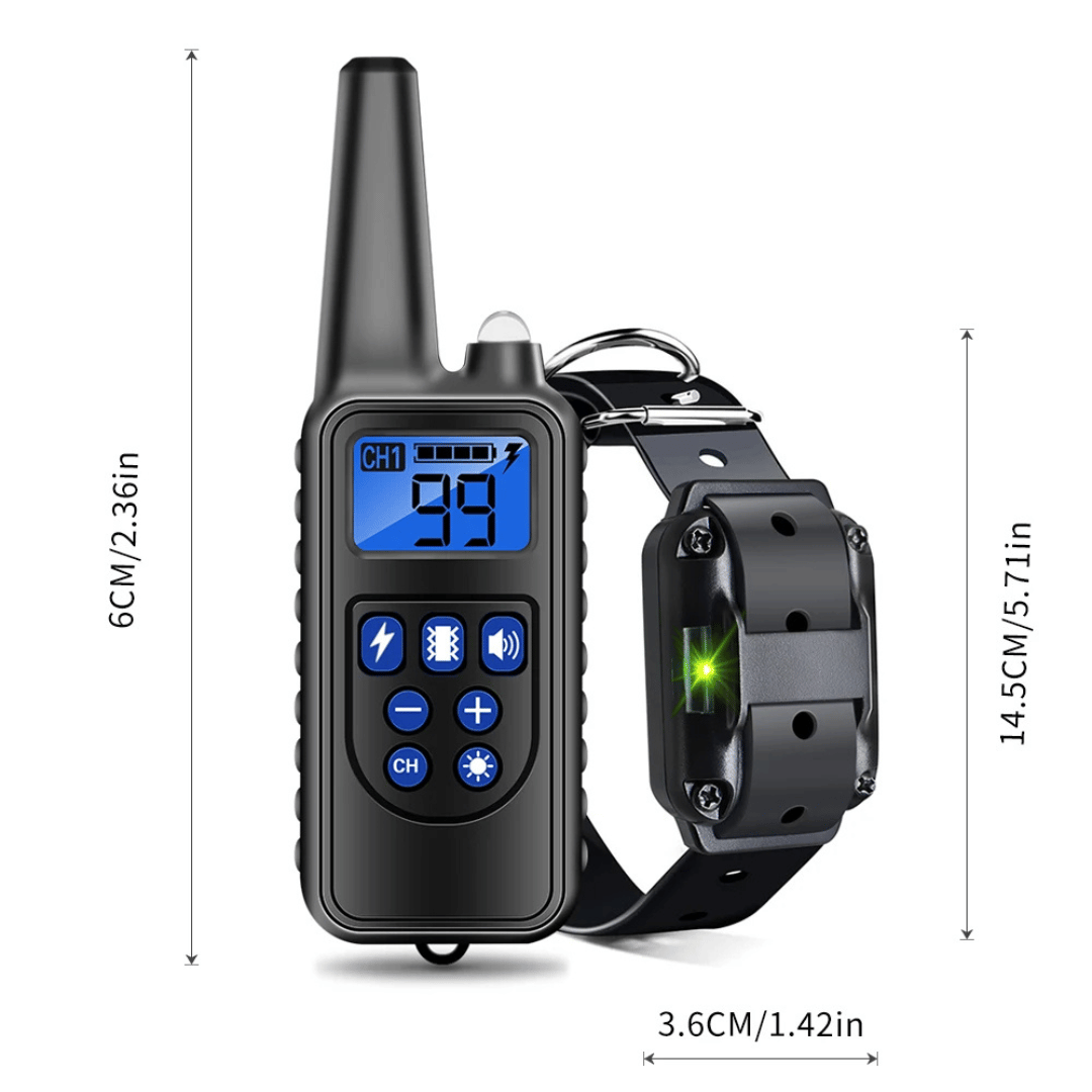 Waterproof Dog Training Collar with Remote Control (800m)