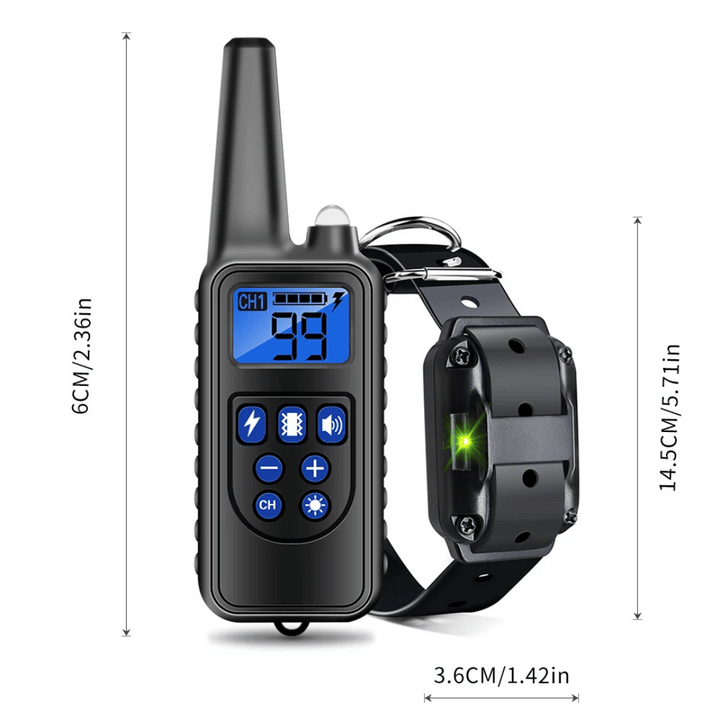 Waterproof Dog Training Collar with Remote Control (800m)