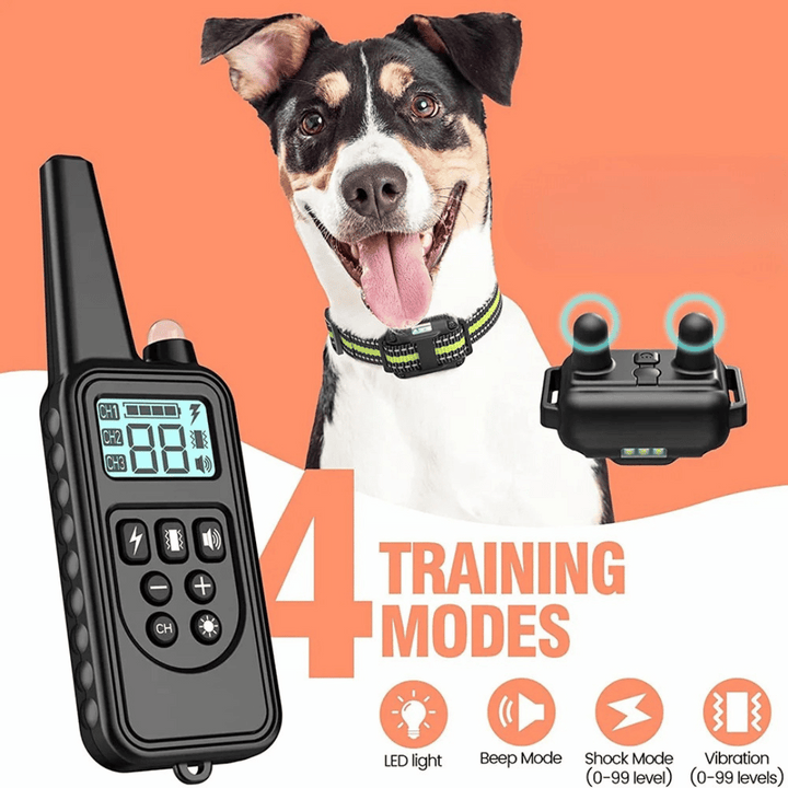 Waterproof Rechargeable Remote-Controlled Dog Training Collar