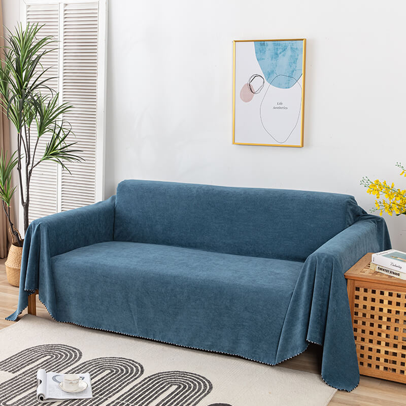 Waterproof Sofa Throws with Jacquard Edge and Non-Slip Feature