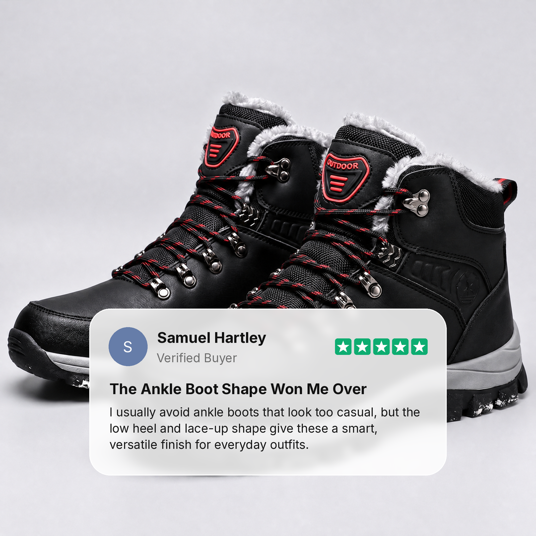 Waterproof Winter Hiking Boots, view 9 - Elena Harper