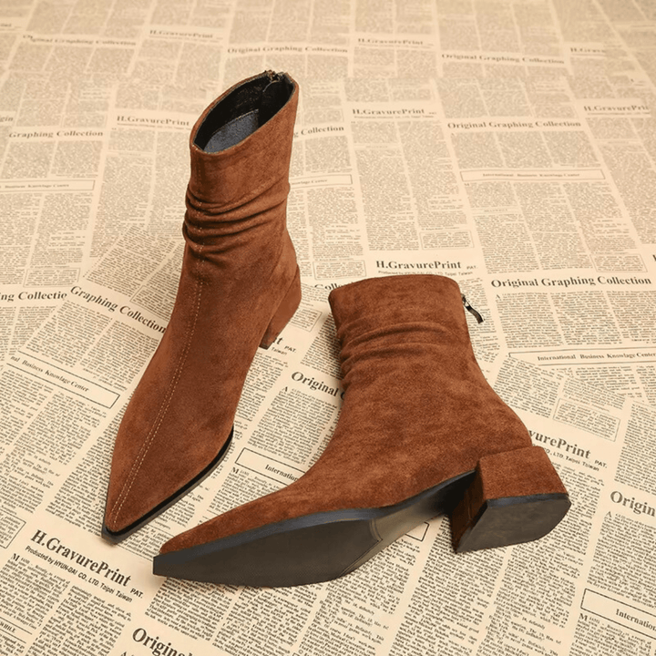 Fidalgo - Ankle Boot With Back Zipper