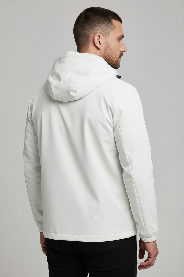 Men's Winter Jacket with Hood - Insulated & Water-Repellent