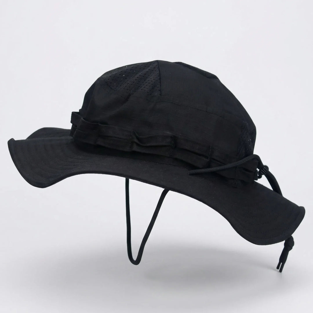 Wide-Brim Tactical Camouflage Bucket Hat