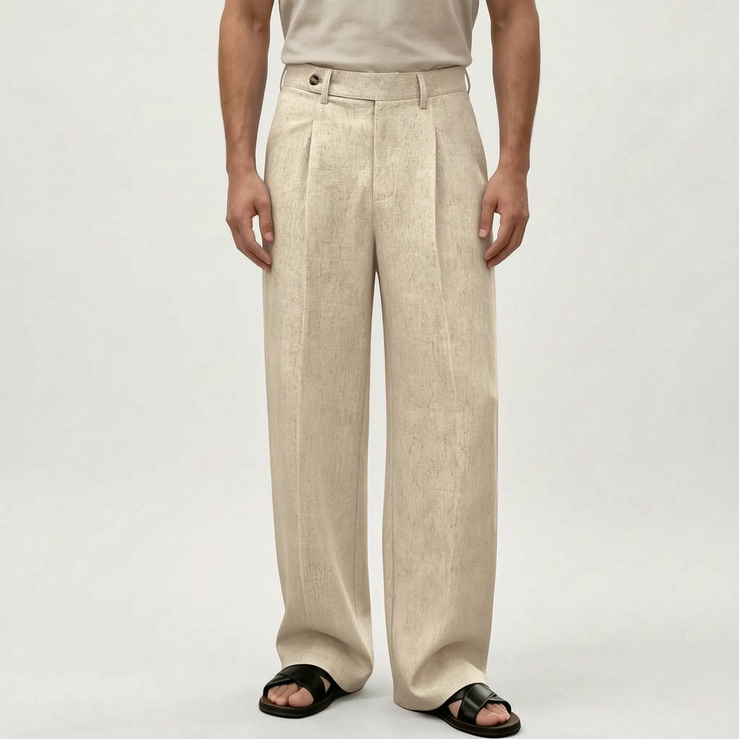 Wide-Leg Summer Trousers - Elena Harper