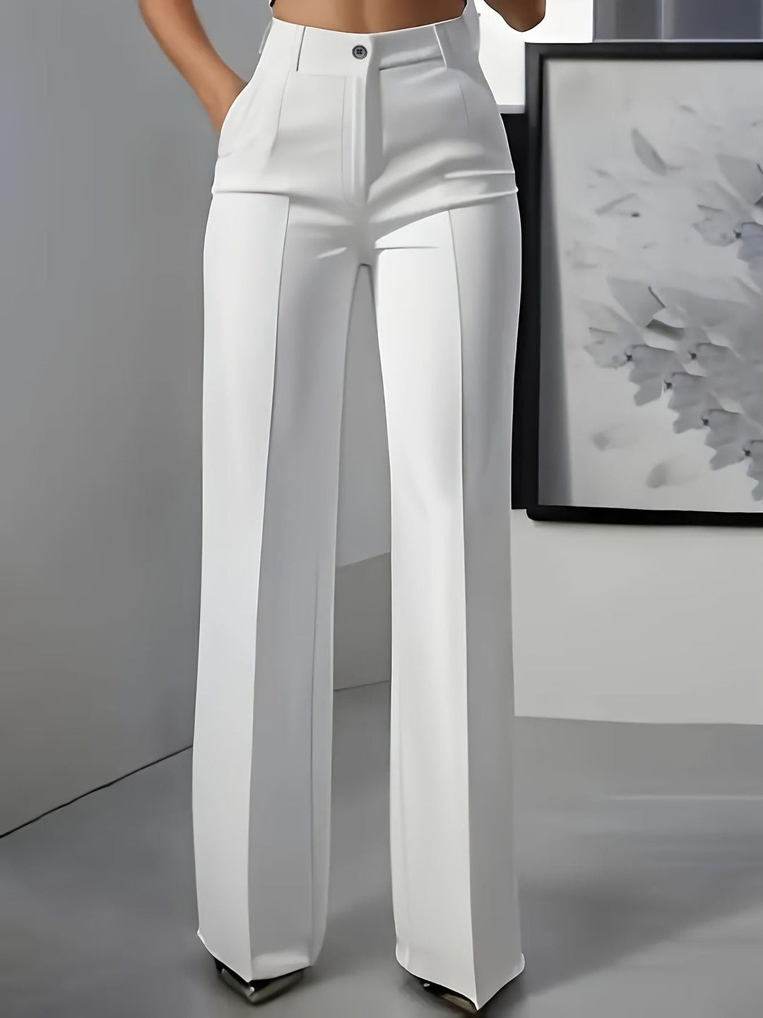 Wide Leg High Waist Trousers for Women