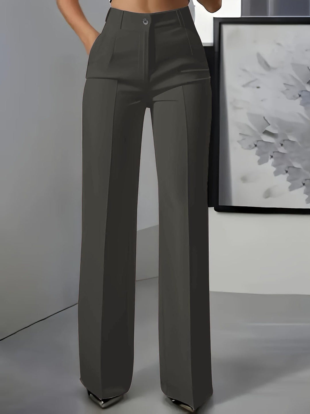 Wide Leg High Waist Trousers for Women