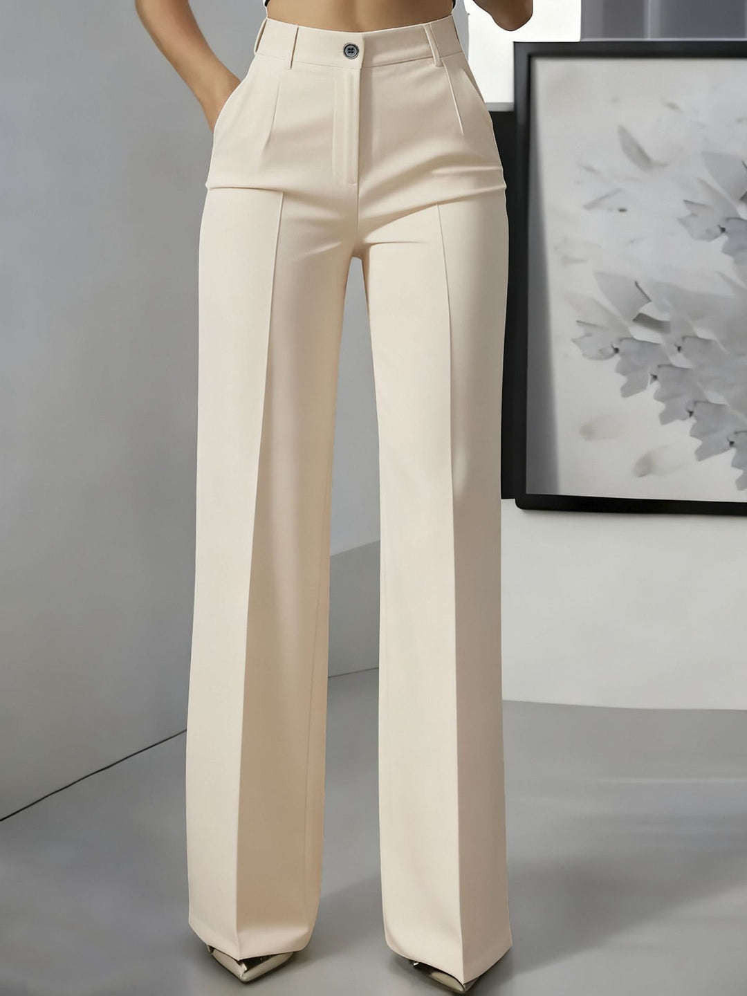 Wide Leg High Waist Trousers for Women