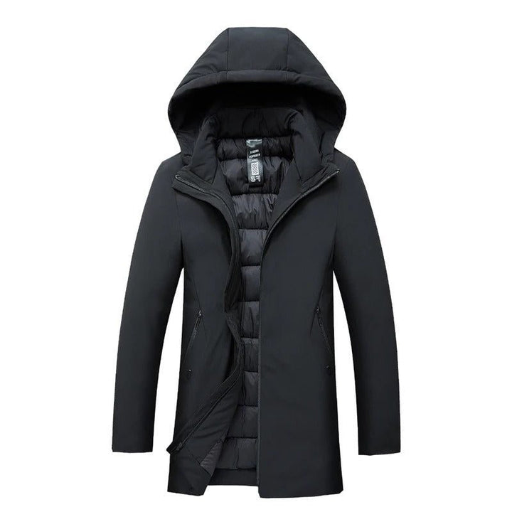 Winter Jacket Parka with Removable Hood for Men