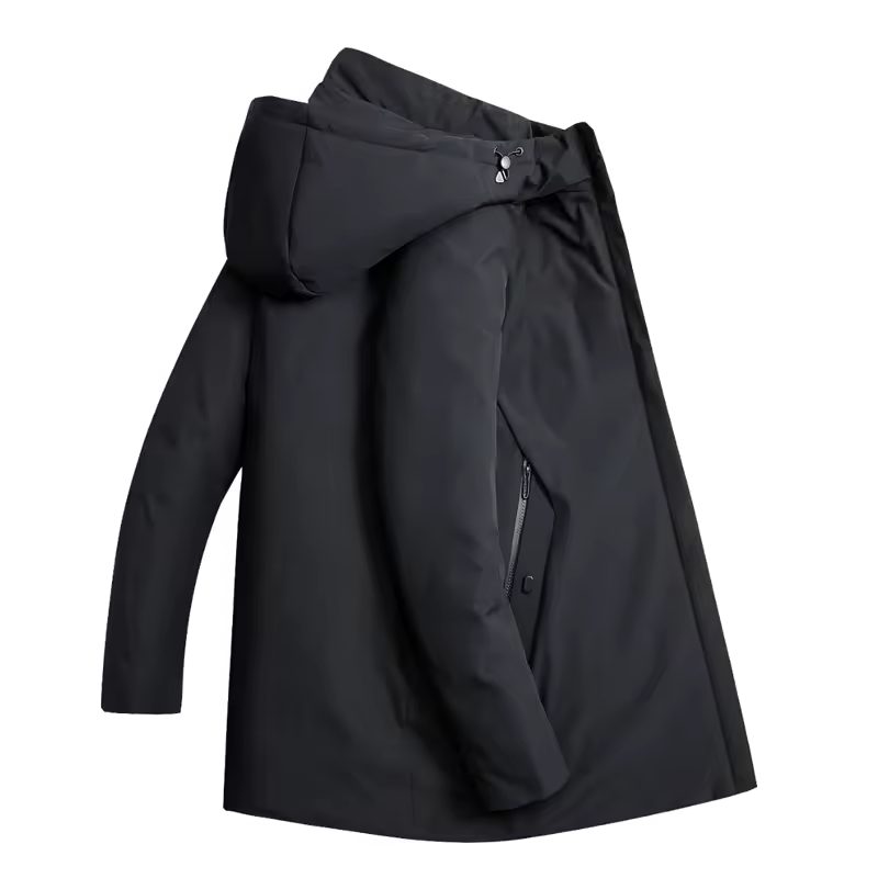 Winter Jacket Parka with Removable Hood for Men