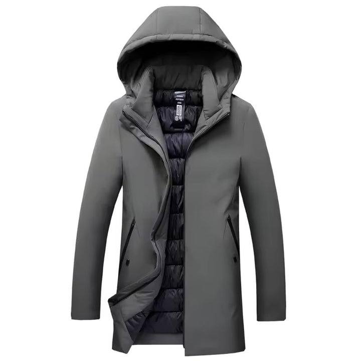 Winter Jacket Parka with Removable Hood for Men