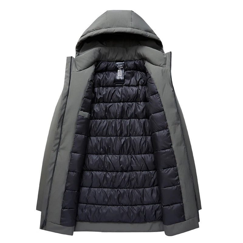 Winter Jacket Parka with Removable Hood for Men