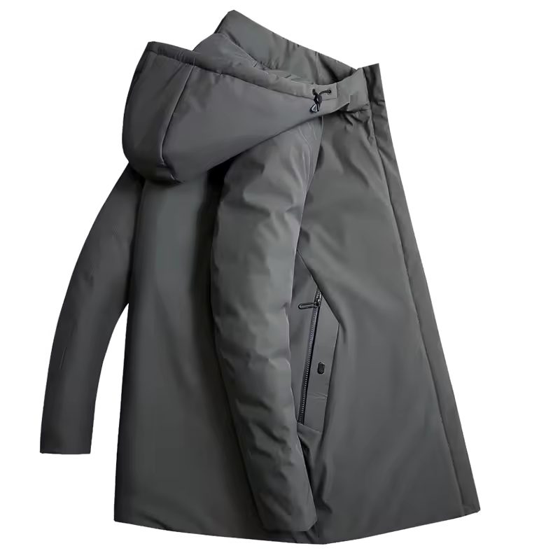 Winter Jacket Parka with Removable Hood for Men