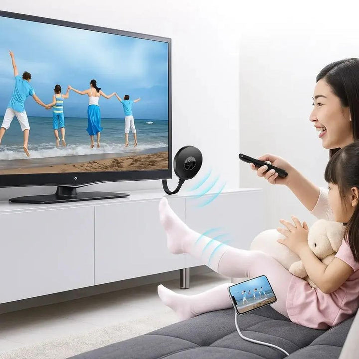 Wireless Screen Mirror Adapter With 1080p HDMI Dongle