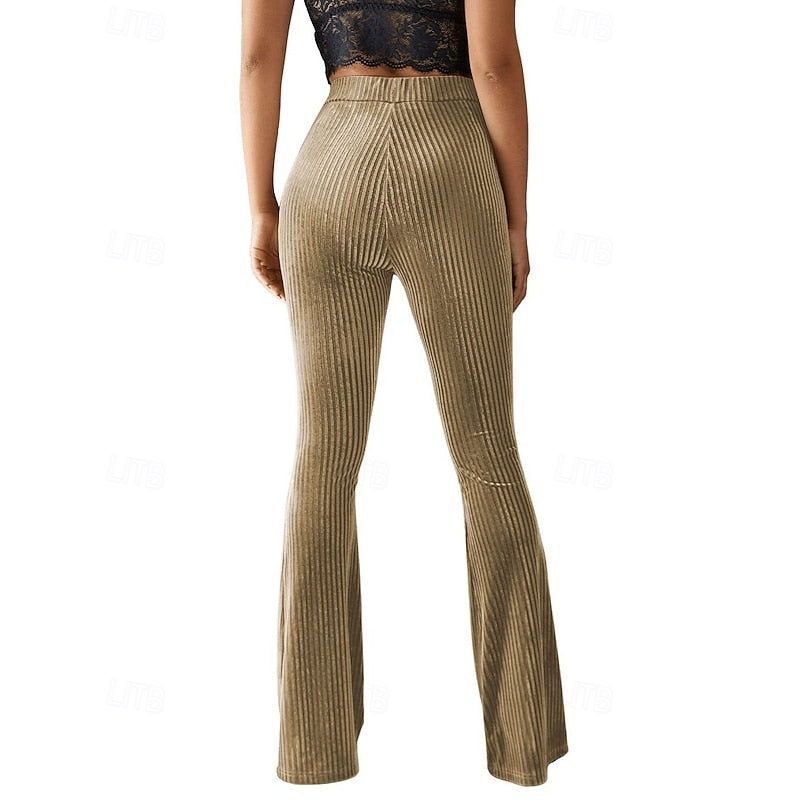 Sadie High-Waist Flared Pants, view 10 - Elena Harper