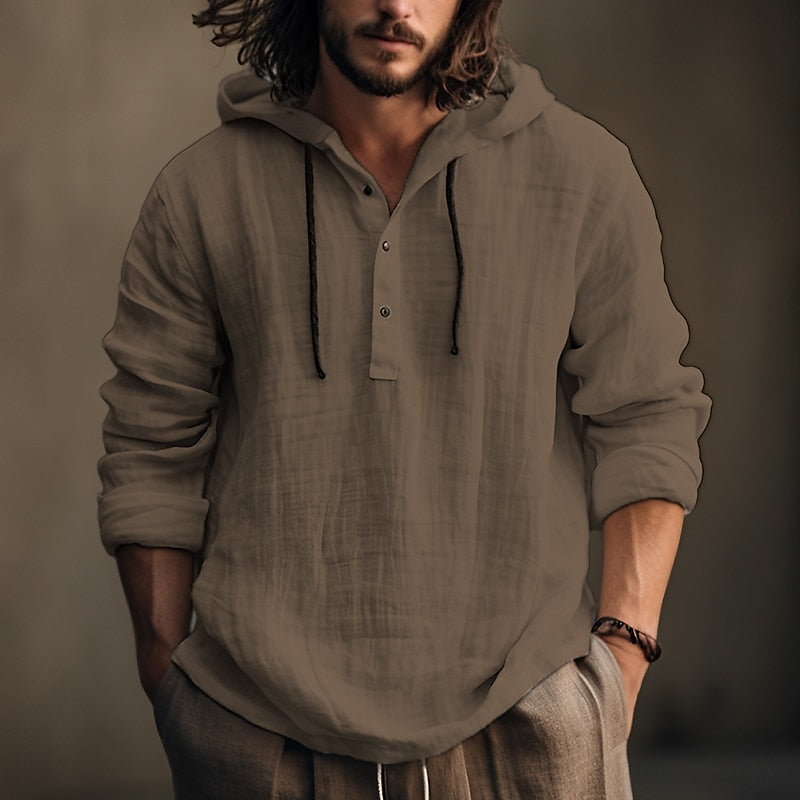 Roman Relaxed Hooded Shirt - Elena Harper