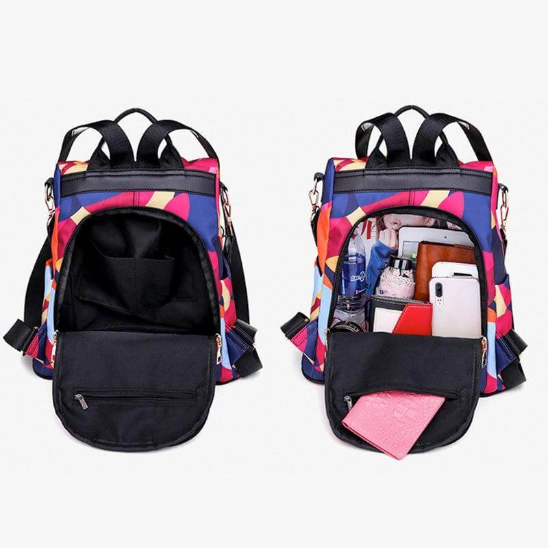 Women's Anti-Theft Backpack - Water-Resistant Multi-Compartment