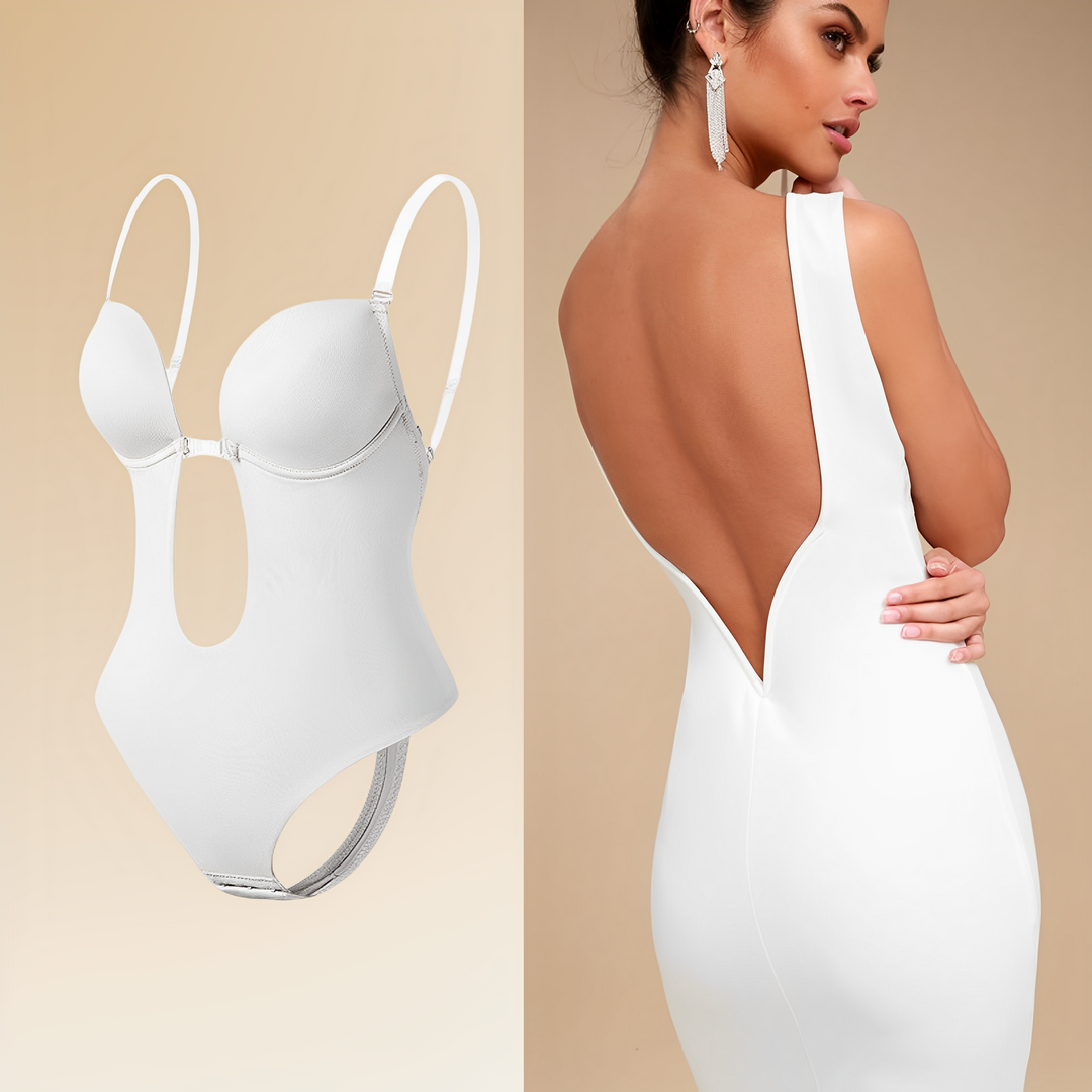 Women's Backless Bodysuit Bra for Invisible Support