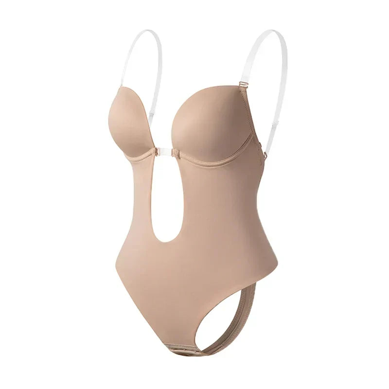 Women's Backless Bodysuit Bra for Invisible Support