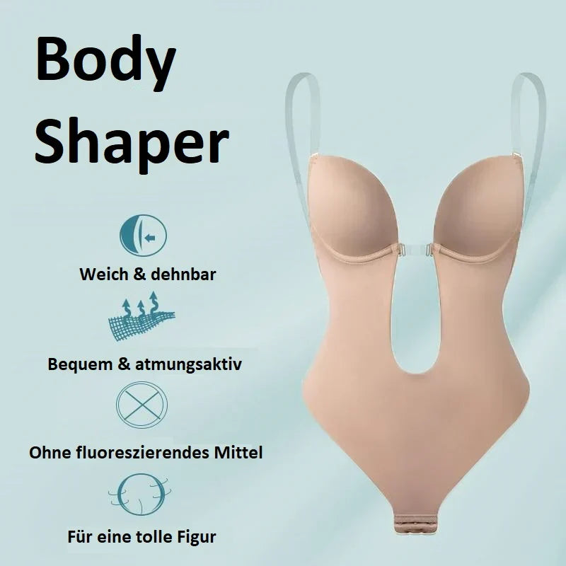 Women's Backless Bodysuit Bra for Invisible Support
