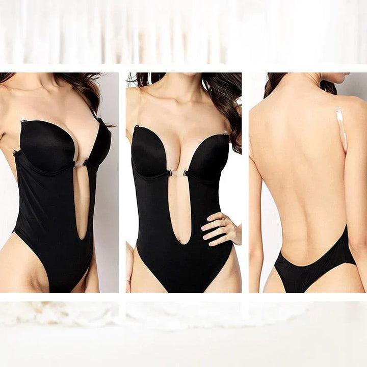 Women's Backless Bodysuit Bra for Invisible Support
