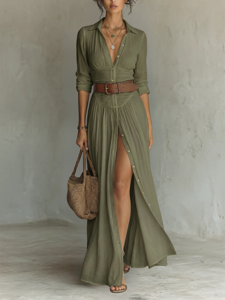 Women's Button-Down Maxi Dress