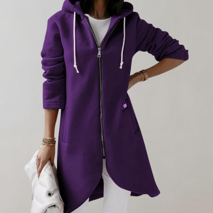 Women's Cotton Blend Cardigan with Long Sleeves