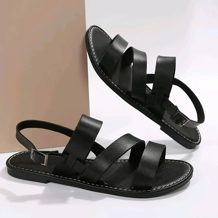Women's Effortless Three-Strap Flat Sandals