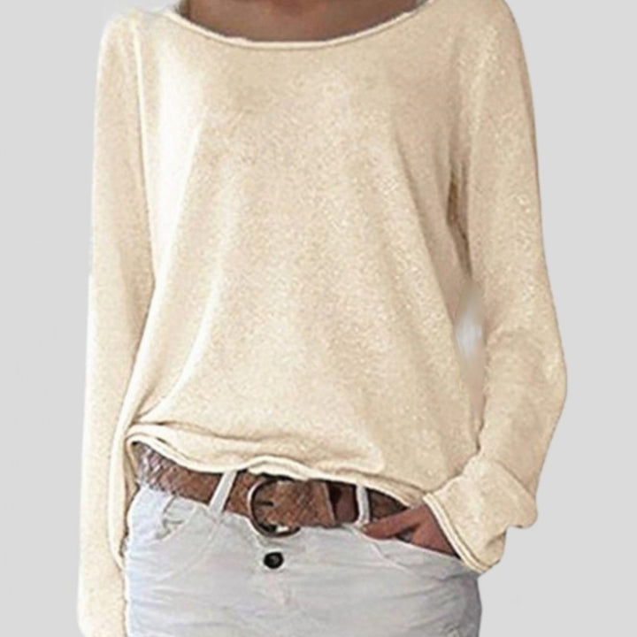 Women's Lightweight Long-Sleeve Relaxed Pullover Sweater