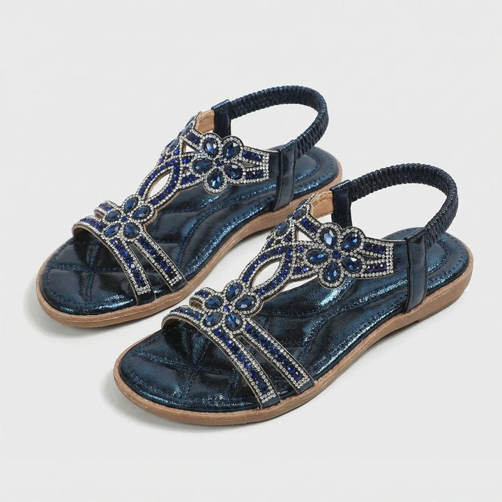 Women's Orthopedic Embellished Sandals, view 7 - Elena Harper